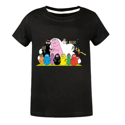 Barbapapa T-shirt for A Boy Two-piece Set for Children From 6 To 12 Years Old Summer Sale Toddler Girl Clothes Junior Girl Cloth