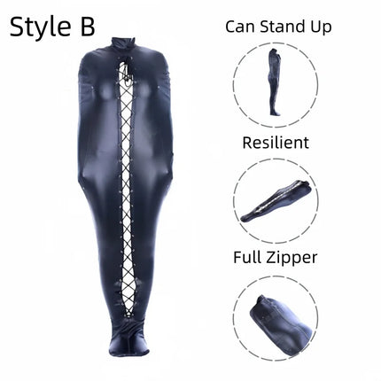 Erotic Games Full Body Restraint Costume with Elastic Arm Bondage Sleeping Bag for Couple BDSM Slave Training Sex Toys
