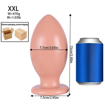 7 Size Buttplugs Anal Beads Balls Cunt Plug Dilatador Anal Plug Sex Toys Small And Big 9.5cm Huge Anal Plug Toys For Women Men