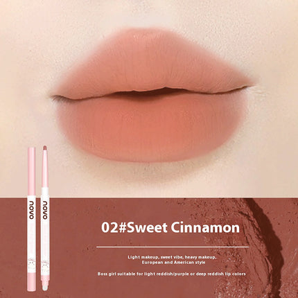 NOVO Waterproof lip liner with a matte finish Easy to apply, long-lasting and smudge-proof Defines full lips
