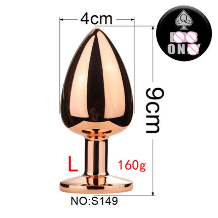Spades Q Metal Anal Plug Fetish Butt Plug Fantasy Adult Game Prostate Massage Masturbator Anal SM Stimulation Adult Sex Toys 18+