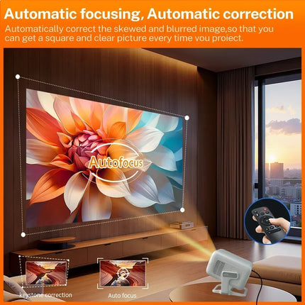 Upgrated HY300 Projector Native 1080P Support 4K 450ANSI Projector X3AQ Wifi6 & BT5.4 Android 11.0 System Beamer Portable Cinema