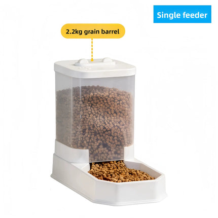 4L Large Capacity Automatic Cat Feeder & Waterer Set | Gravity Pet Food Dispenser for Cats & Dogs | BPA-Free & Non-Electric Safe