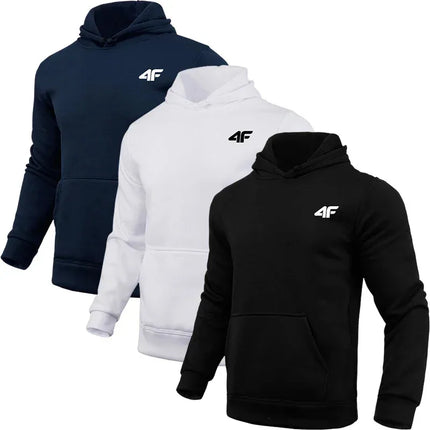 Men's hooded sweatshirt for all seasons; daily leisure, comfortable for outdoor, hooded jacket for gym; trendy men's clothing