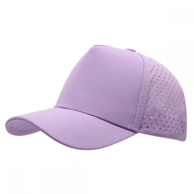 1PC New Five-ply laser perforated quick-drying cap breathable sports visor cap summer waterproof perforated truck baseball cap