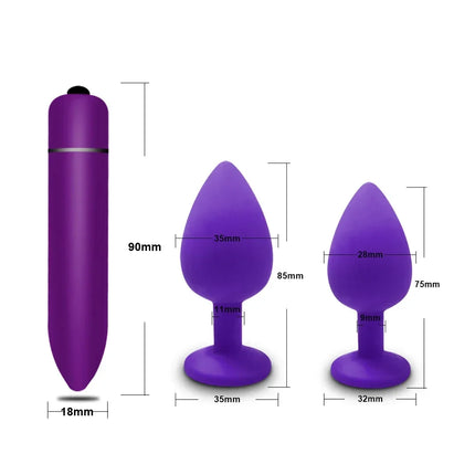 Soft Silicone Anal Butt Plug Unisex Sex Toys Men Prostate Massager Adult Gay Ass Stuffed Anal Trainer Massager for Couples