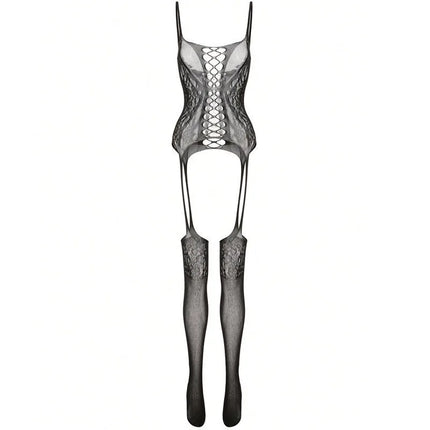 Erotic Open Crotch Sexy Bodystocking Lingerie White Bodysuit Porn Sleeveless Underwear Women Body Crotchless Costume Nightwear