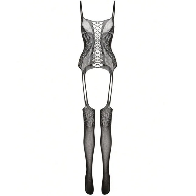 Erotic Open Crotch Sexy Bodystocking Lingerie White Bodysuit Porn Sleeveless Underwear Women Body Crotchless Costume Nightwear