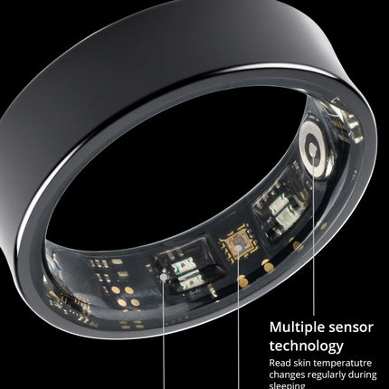 2024 COLMI R09 Smart Ring For Men Women, Heart Rate Blood Oxygen Monitoring, 5ATM & IP68 Waterproof For Android iOS