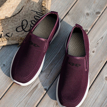 Women's shoes, women's sports shoes, lazy people can wear breathable casual shoes with mesh
