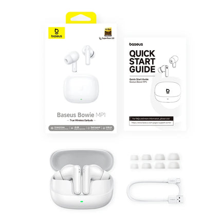 Baseus Bowie MP1 ANC Bluetooth 6.0 True Wireless Earbuds -55dB Adaptive Hybrid ANC Earphones Hi-Res LDAC 6-Mic ENC In-Ear buds