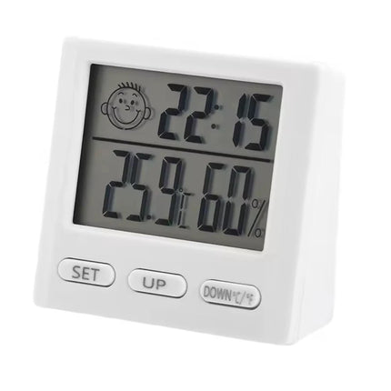 LED Thermometer Thermo-Hygrometer Multifunction Electronic Clock Temperature Humidity Meter Weather Station for Home With Alarm