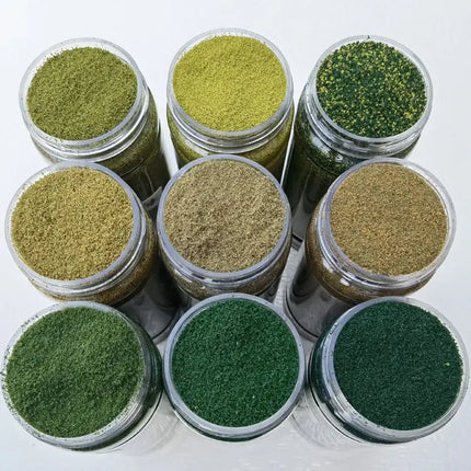 500ml/Bottle Simulation Tree Powder Model Turf Flock Lawn Nylon Grass Powder Train Building Miniature DIY Scene Making Material