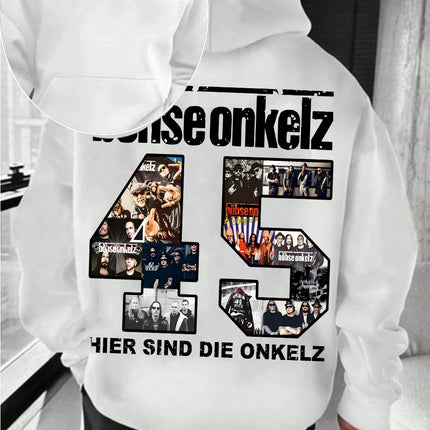 Böhse Onkelz Printed Hoodies Vintage 90s Bohse Onkelz Heavy Rock Hoodies Oversized Women Men Pullover Hoodies Streetwear Hoodies