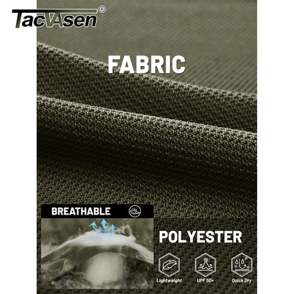 TACVASEN Summer Colorful Fashion Polo Tee Shirts Men's Short Sleeve T-shirt Quick Dry Team Work Green T-Shirt Tee Tops Clothing