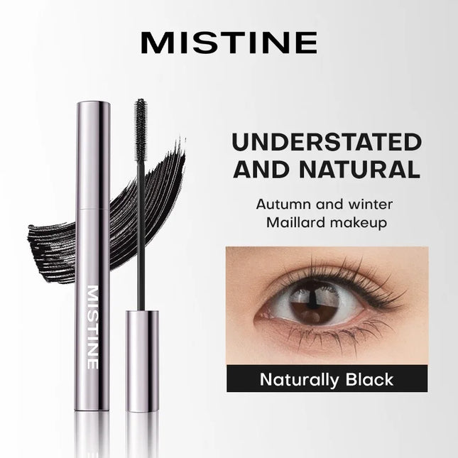 Mistine Waterproof Mascara 24-Hour Curling Lifting Lengthening Mascara No Clump Smudge-Proof Black Mascara 5g 1  Count