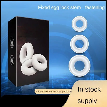 Male Foreskin Corrector Ring 3PCS Thick Penis Rings Delay Ejaculation Daily/Night Cock Ring Chastity Cage Sex Toys for Men