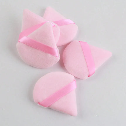 3/8/15/24Pcs Triangle Flocked Beauty Sponge Sets-Soft Fluffy Texture,for Face/Body Powder Puff&Cosmetic Blending Tools Assorted