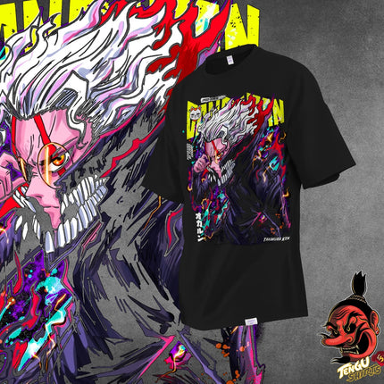 Anime DanDaDan Evil Eye Print T-shirt Women Men Oversized Y2k Manga Cartoon Short Sleeve T-shirts Street Cotton Casual T-shirt