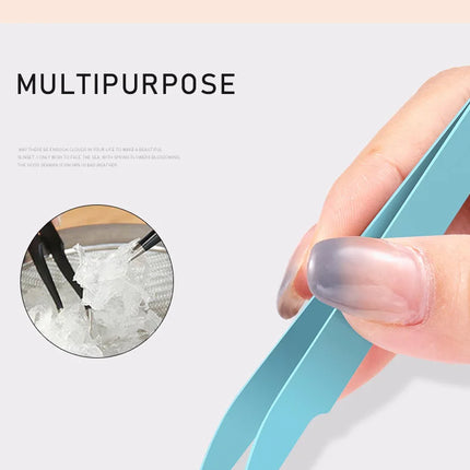 Colored Anti-Static Tweezers For Eyelash Extension Eyebrow Stainless Steel Set Beauty Precision Tweezers Makeup Kit Repair Tools