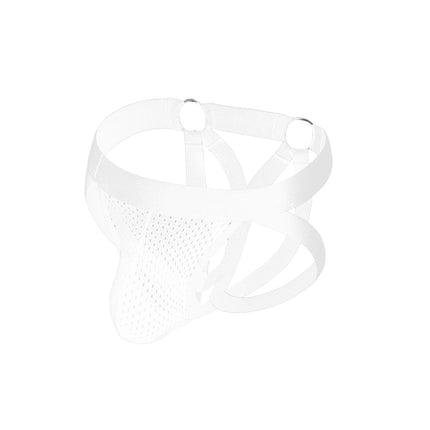 Sexy Underwear Men Thong Jockstrap G String Mesh Penis Pouch Bondage Lingerie Erotic Harness Underpants T-back
