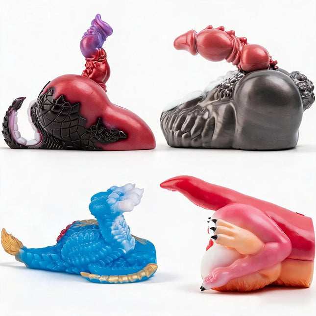 GEEBA Fantasy Creature Hip Design Male Masturbator Realistic Texture Pocket Pussy Adult Onahole Soft Silicone Sex Toys For Men