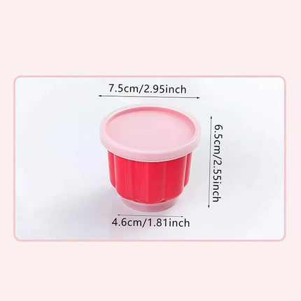 Pudding Cake Mold with Lid DIY Baby Food Jelly and Pudding Bakeware for Home Baking and Dessert Making with Fresh-Keeping Lid