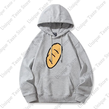 Kasane Teto Same Print Hoodies Fashion Cute Cartoon Bread Print Hoodie Pullovers Women Men High Quality Autumn Loose Sweatshirt