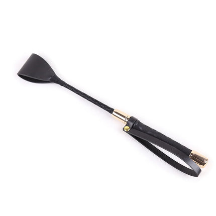 30-60CM Black PU Leather Spanking Paddle Long Whip Flirting BDSM Flogger Sex Toys For Woman G Spot Sex Shop
