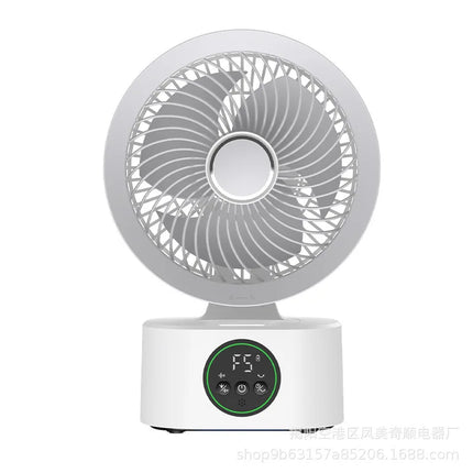 Portable Wall-Hanging Fan With Remote Control Smart Voice Rechargeable USB Household Electric Folding Fan Nightlight Air Cooler