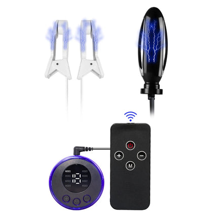 Electric Shock Sex Toys Bdsm Double Penetration Anal Plug Vibration Machine Fetish Nipple Clamp Tool Sexy Shoping Adult Porn 18+