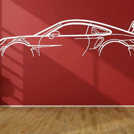 Car Silhouette Wall Art Sticker Vinyl Home Decor Automotive Service Center Garage Car Beauty Shop Decoration Decals Murals S610