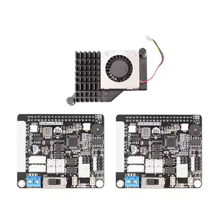 Hiwonder Servo and Motor Driver Board with Active Heat Sink for Raspberry Pi 5/4B Expansion Board Smart Car Robot Arm Parts Kit