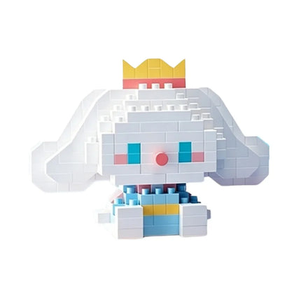 Sanrio Hello Kitty Kuromi My Melody Cinnamoroll Building Blocks Cartoon Figures Bricks Children's Assembly Toys Model Gift