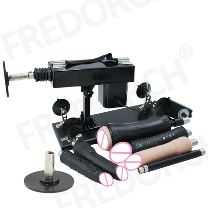 FREDORCH Sex Machine for Woman Adjustable Masturbating Pumping with 3XLR Accessories Sex Gun Love Machine for Men Adult Toys