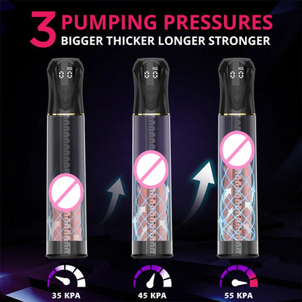 Adult Supplies  Electric Vacuum Sucking Penis Pump Dick Training Penis Extender Automatic Male Masturbator Sex Toy for Men 18+