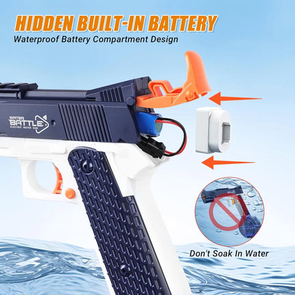 Electric Water Gun- High-Quality Rechargeable Toy With Large Water Capacity For Summer Games, Perfect Gift for Swimming Pool