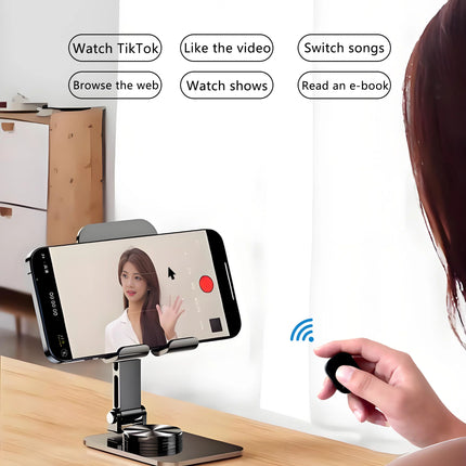 Tiktok Scrolling Ring Remote Control Touchpad Camera Shutter Mouse Ring for Short Video Control Compatible with iPhone iPad