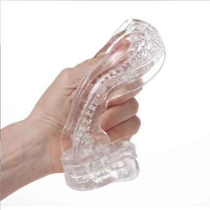 Male Masturbator Soft Pussy Sex Toys Transparent Vagina Adult Endurance Exercise Training Sex Products Vacuum Pocket Cup For Men