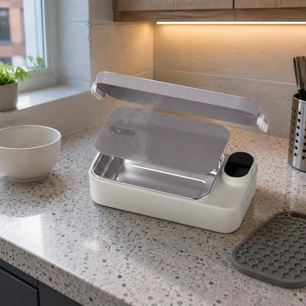 Rechargeable Heated Lunch Box Keep-Warm 304 Stainless Steel Lunch Box Portable Food Warmer Easy to Clean Thermal for Commuting