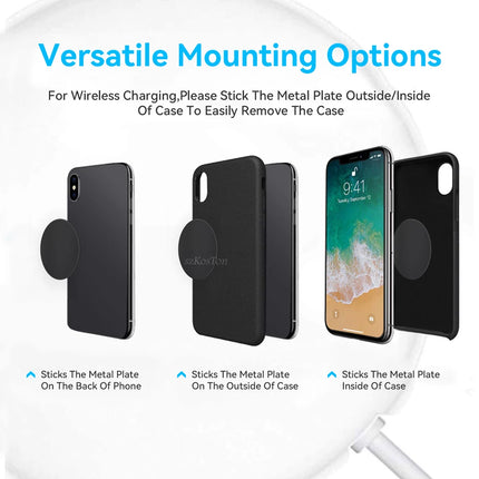 Metal Disk Sticker Sheet for Magnetic Car Phone Holder Universal Iron Sheet Sticker Stand Mobile Phone Magnet Holder Mount