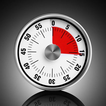 Stainless Steel Timer Kitchen Magnet Mechanical Egg Timer Home Baking Cooking Alarm Clock