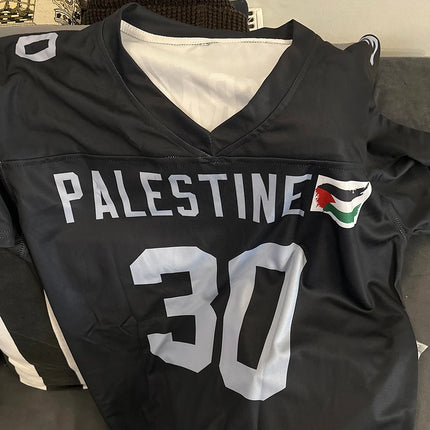 Custom American Football Jersey Black Personalized Football Shirt with Printed Team Name Number Adult Kids Sports Fans Gift