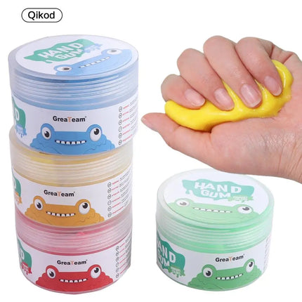 Squeeze Toy Soft Clay Hand Putty Squiz Toys Non-Sticky 4pcs/set Finger Training Putty Soft Stretchy Therapy Putty Set Kids Toys