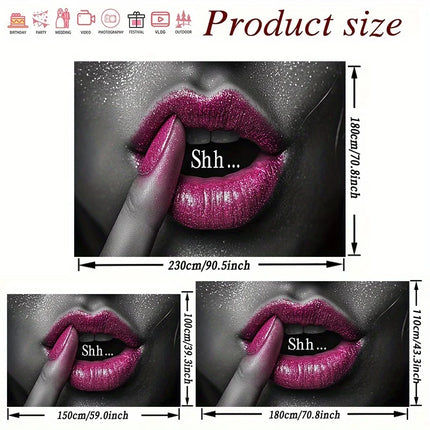 Lipstick Lady Art Digital printing polyester wall tapestry suitable for use in living rooms bedrooms offices bars party