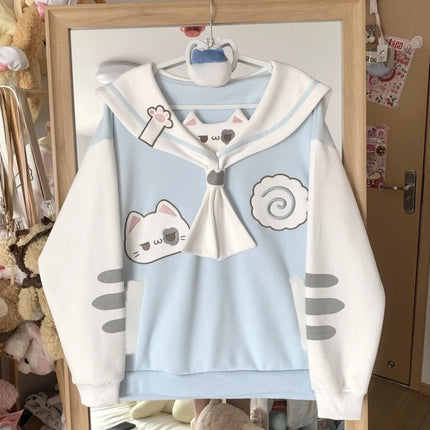 2026 Harajuku Kawaii Sweatshirts Women Outwear Subculture Pullover Long Sleeve T-shirts Female Casual Y2k Clothing Korean