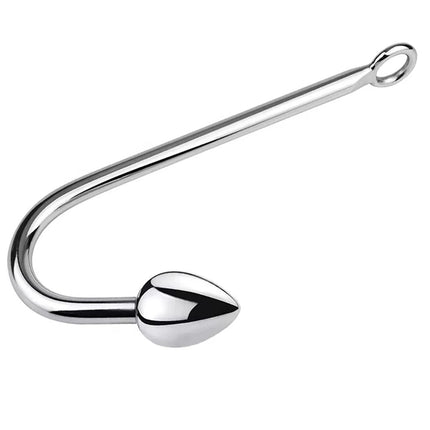 Small medium large 3 balls set metal anal hook beads head butt plug dilator prostate massager insert bdsm sex toy for male