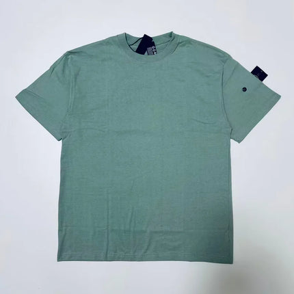 2026 Compass Patch Badge Men's T-shirt Italian Luxury Brand Style 3 Labels All Cotton Men's Crew Neck Short Sleeve Summer Tops