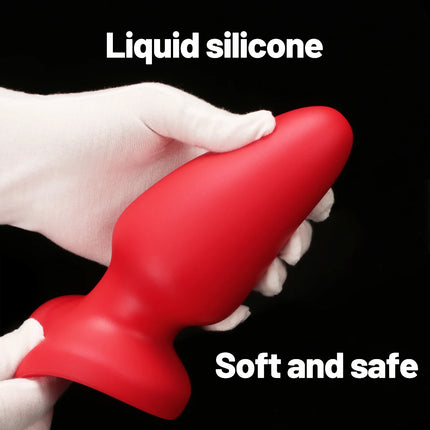 Liquid Silicone Anal Plug Various Sizes Huge Pointed Tip Buttplug Soft Adult Sex Toy Female/Male Masturbation Prostate Massager
