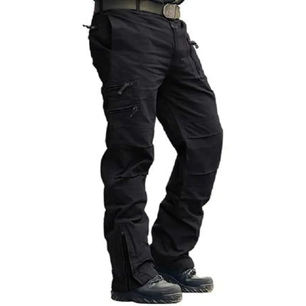 2025 Men's Cargo Pant Cotton Pants Khaki Men Military Camo Green Gray Work Many Pocket Cotton Camouflage Black Tactical Trousers